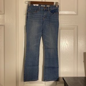 New OshKosh Bgosh girl’s bootcut light denim blue jeans size 7R